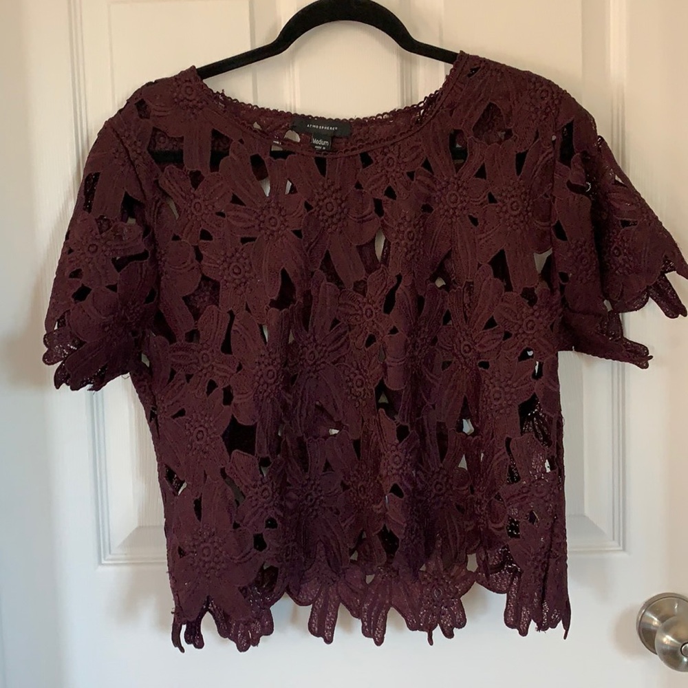 Atmosphere Floral Lace Crop Top